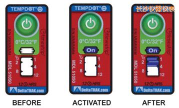 長沙溫度指示標(biāo)簽 累計上升時間/溫度的標(biāo)簽