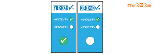 泰安溫度指示標(biāo)簽 冷凍檢查 Thermolabels