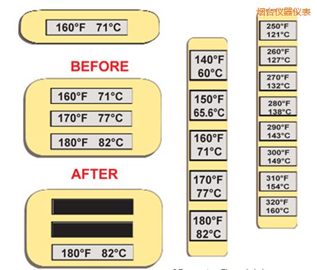 煙臺溫度指示標(biāo)簽 高溫ThermoLabel標(biāo)簽